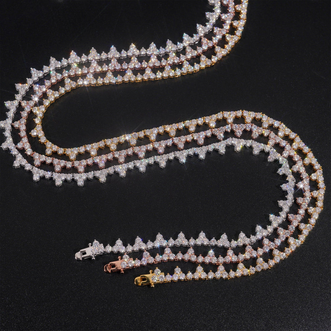 CUSTOM VVS 2.5 mm Clover Tennis Chain VVS ONLY